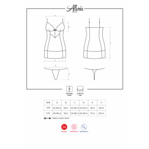 OB Alluria chemise & thong black