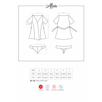 OB Alluria peignoir & thong black
