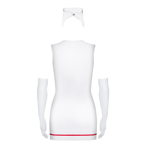 OB Emergency dress + stethoscope white