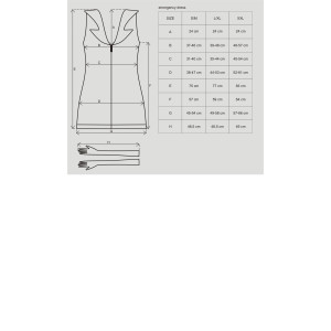 OB Emergency dress + stethoscope white