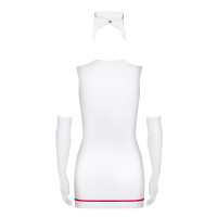 OB Emergency dress + stethoscope white