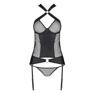 PE Amanda corset & thong black