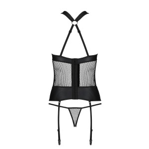 PE Amanda corset & thong black