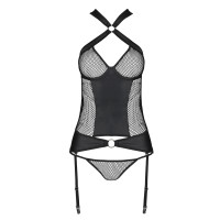 PE Amanda corset & thong black