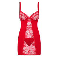 OB Heartina chemise & thong red