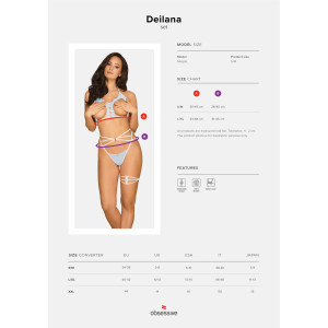 OB Deilana 2pcs set blue with open cups