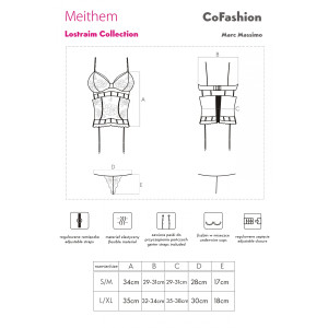 CF Meithem Strapscorsage schwarz