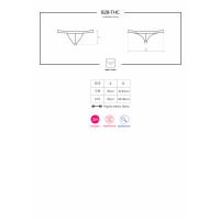 OB 828-THC-1 crotchless thong black