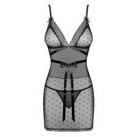 OB Bowessa chemise & thong black