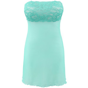 V-9929 babydoll & string sea green