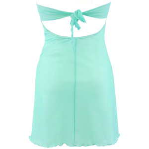 V-9929 babydoll & string sea green