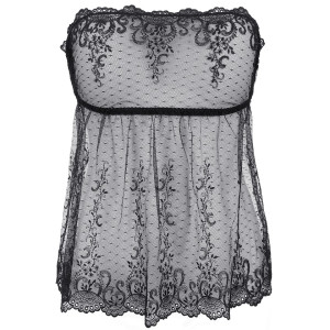 V-9639 babydoll & string black