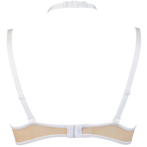 V-9641 bra white with open cups