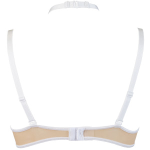 V-9641 bra white with open cups