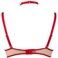 V-9651 bra red with open cups
