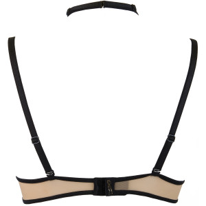 V-9661 bra black with open cups