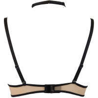 V-9661 bra black with open cups