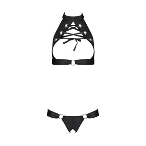PE Malwia 2pcs set with open bra black
