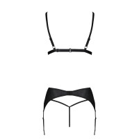 PE Miley 3pcs set with open bra black