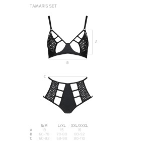 PE Tasmina 2pcs set black