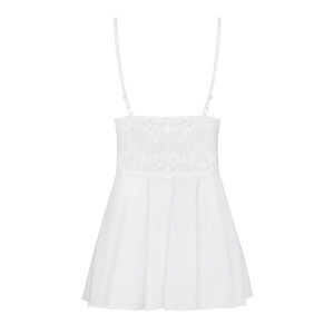 OB 810-BAB-2 babydoll & thong white