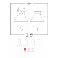 OB 810-BAB-2 babydoll & thong white
