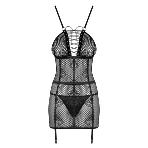 OB Basitta chemise & thong black