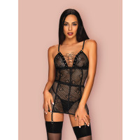 OB Basitta chemise & thong black