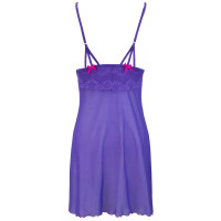 V-9689 babydoll & string purple