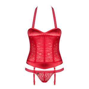OB Flameria corset & thong red
