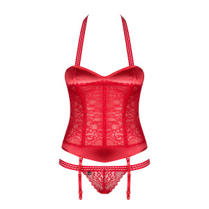 OB Flameria corset & thong red L/XL