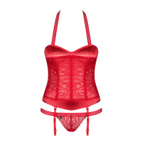 OB Flameria corset & thong red L/XL