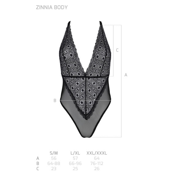 PE Zinnia body black XXL/XXXL