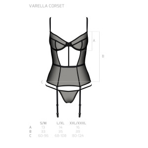 PE ECO Varella corset black