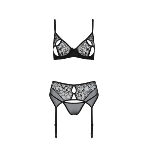 PE ECO Primula 3pcs set with open bra black