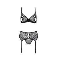 PE ECO Primula 3pcs set with open bra black