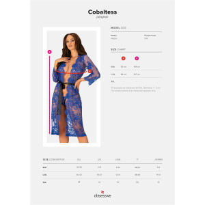OB Cobaltess peignoir blue