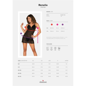 OB Renelia chemise & thong black