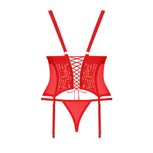 OB Blossmina corset & thong red