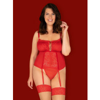 OB Blossmina corset & thong red