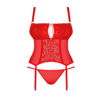 OB Blossmina corset & thong red