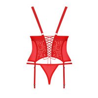 OB Blossmina corset & thong red
