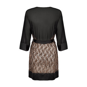 OB Allunes peignoir black-leo Size Plus