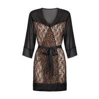 OB Allunes peignoir black-leo Size Plus