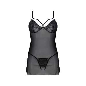PE ECO Drosera chemise & thong black