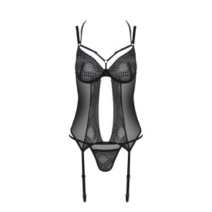 PE ECO Drosera corset & thong black