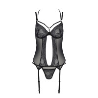 PE ECO Drosera corset & thong black
