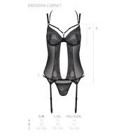 PE ECO Drosera corset & thong black
