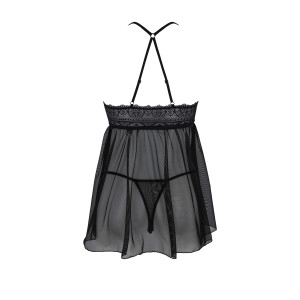 PE ECO Kerria chemise & thong black