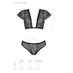 PE ECO Leafa bikini black